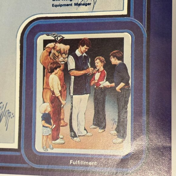 Vintage Kentucky Wildcats 82-83 Basketball Schedule Calendar Poster Twin Towers - Picture 6 of 16